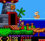 Screenshot of Shantae in GBCC without colour correction.